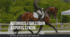 Desktop Screenshot of notorious-equestrian.com